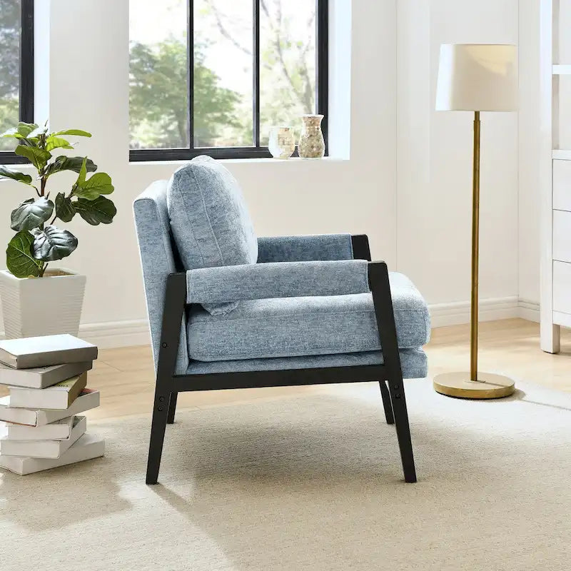 Fauteuil rembourré moderne de style médiéval