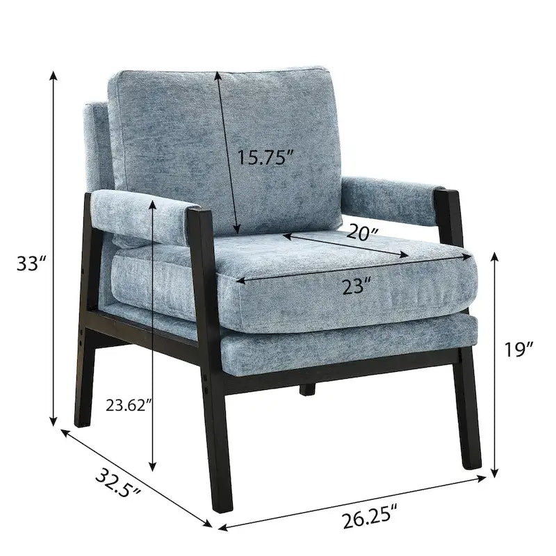Fauteuil rembourré moderne de style médiéval