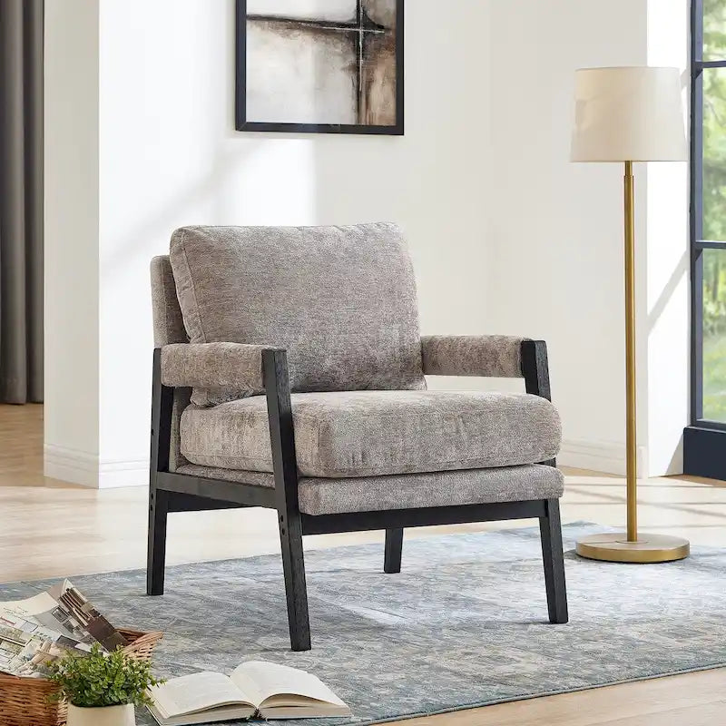 Fauteuil rembourré moderne de style médiéval