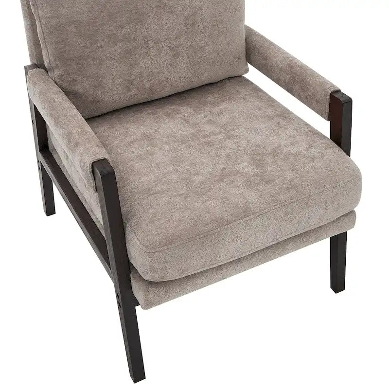 Fauteuil rembourré moderne de style médiéval