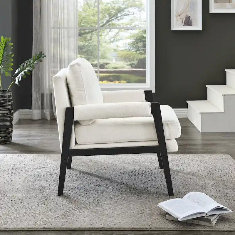 Fauteuil rembourré moderne de style médiéval