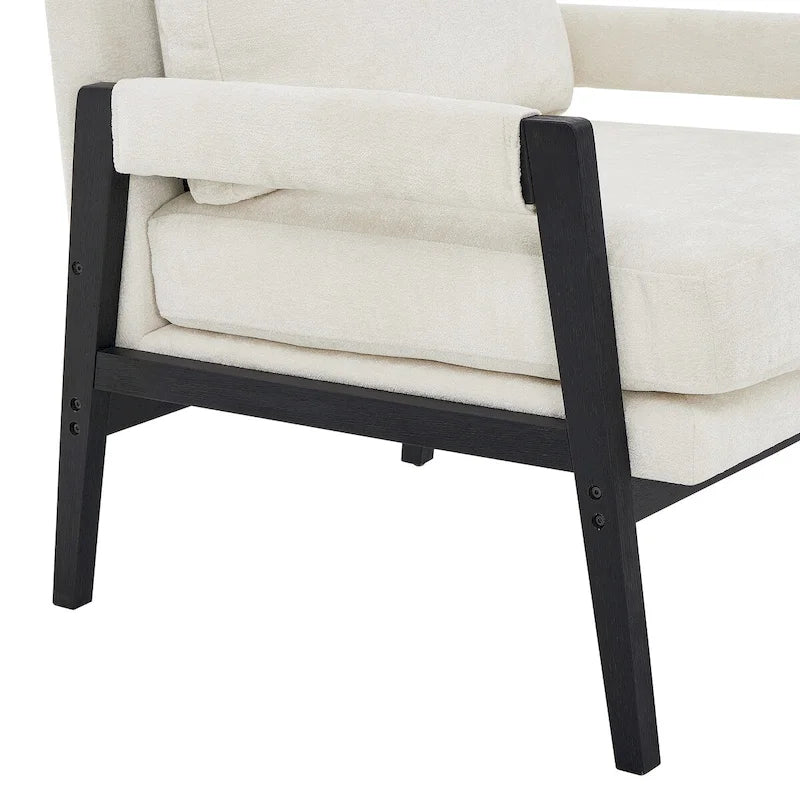 Fauteuil rembourré moderne de style médiéval