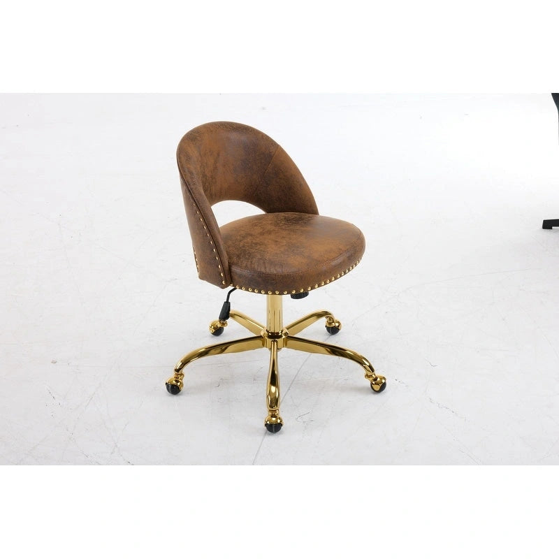 Bureau et chaise de bureau à domicile mignons et modernes en tissu avec roulettes