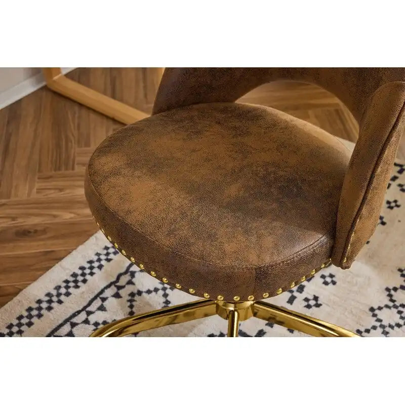 Bureau et chaise de bureau à domicile mignons et modernes en tissu avec roulettes