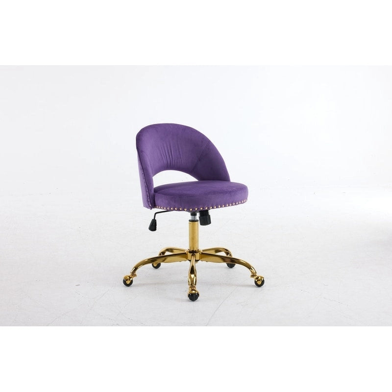 Bureau et chaise de bureau à domicile mignons et modernes en tissu avec roulettes