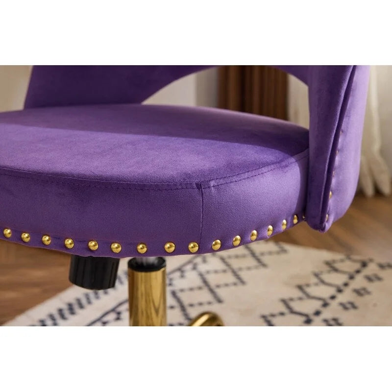 Bureau et chaise de bureau à domicile mignons et modernes en tissu avec roulettes