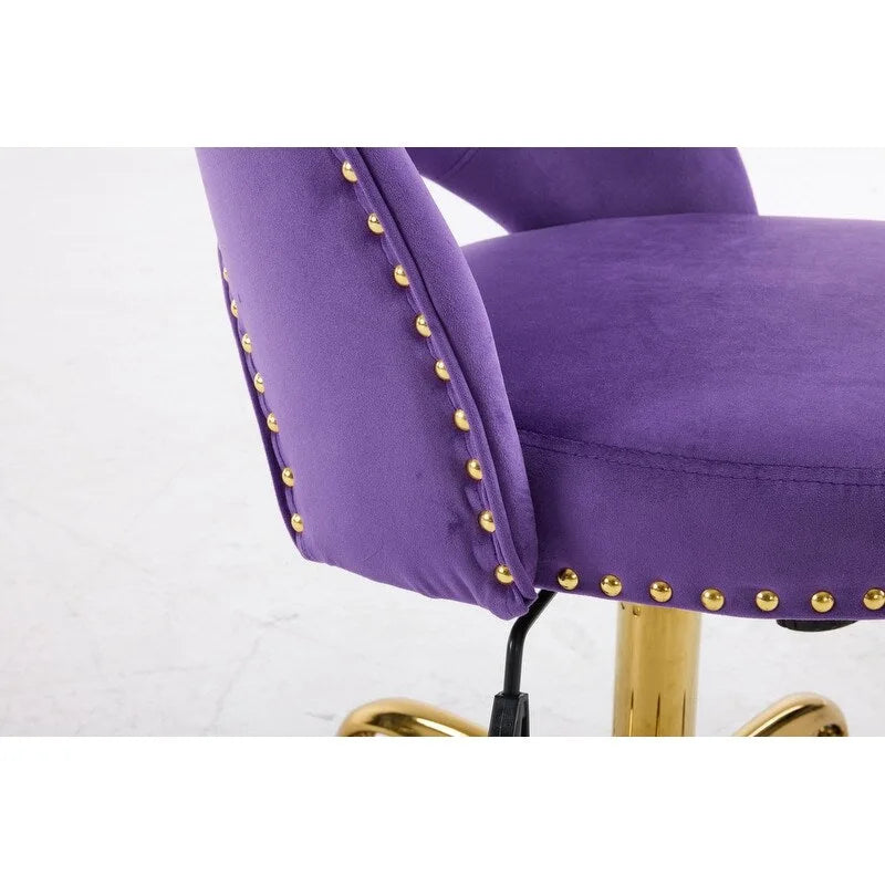 Bureau et chaise de bureau à domicile mignons et modernes en tissu avec roulettes