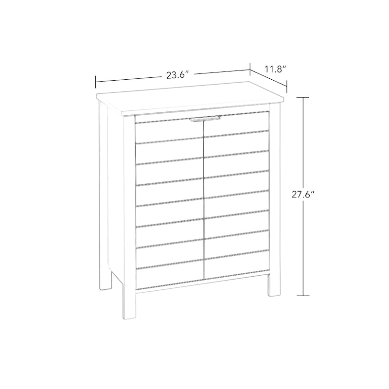 Meuble de rangement de salle de bain et de buanderie à deux portes avec étagères réglables