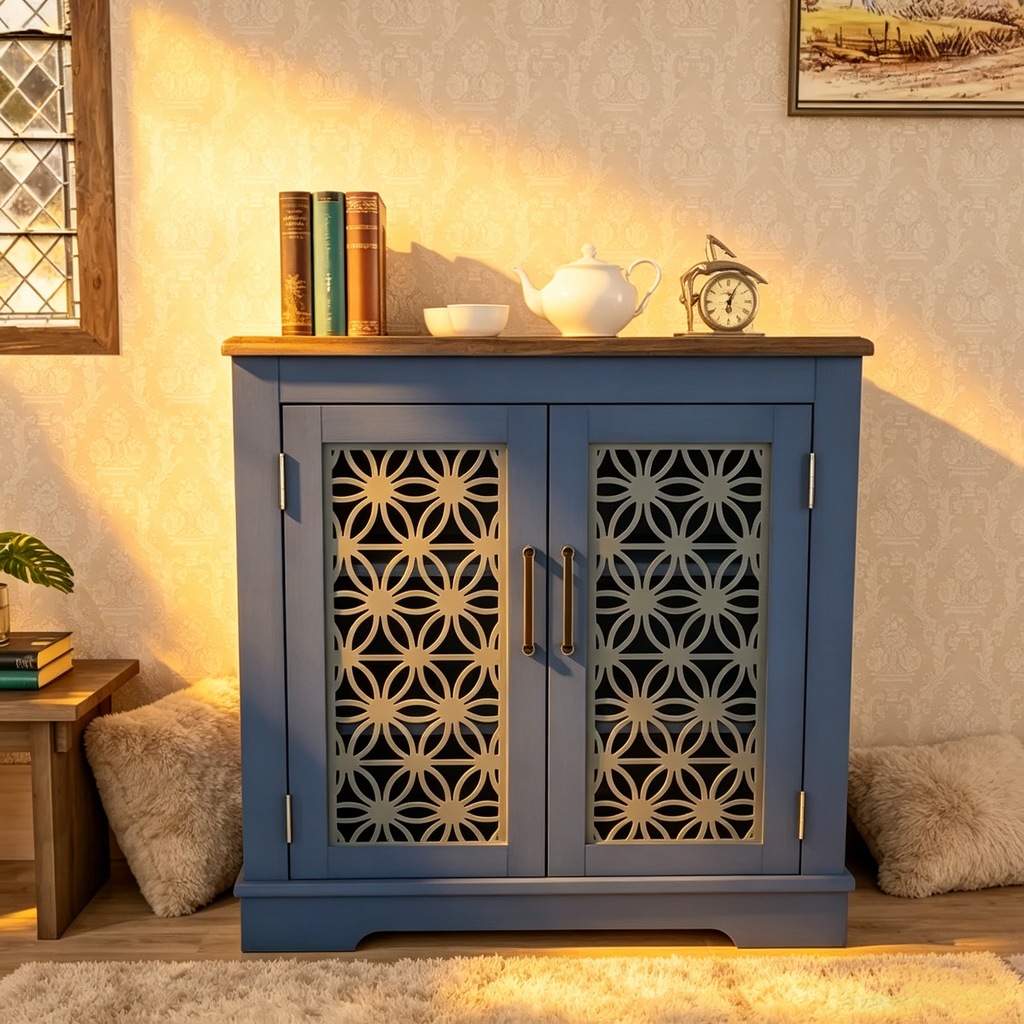 Meuble de rangement d'appoint rustique pour salle de bain ou chambre à coucher, 31 po