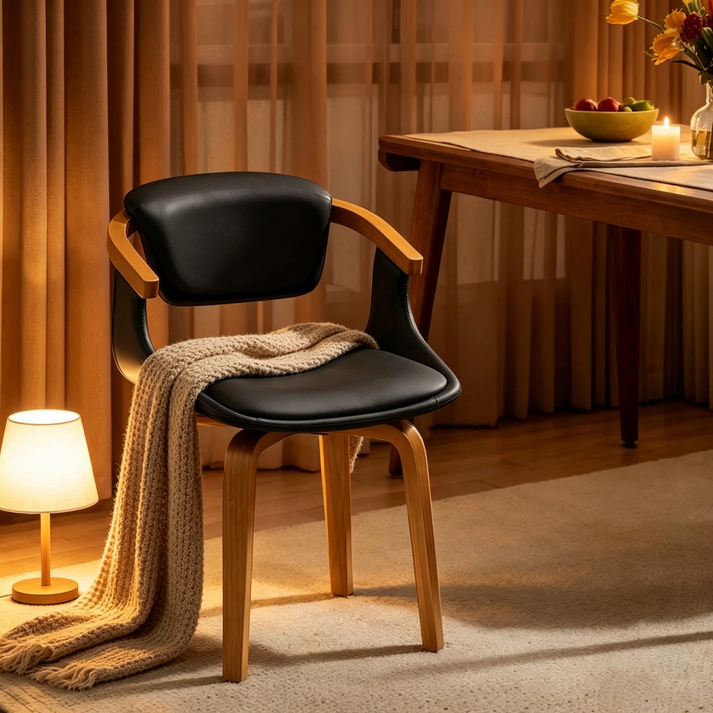 Chaise de salle à manger pivotante
